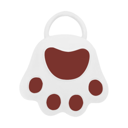 ✨TOATE PRODUSELE✨ - Perie pentru Masajul Scalpului, Perie pentru Sampon, Labuță de Pisică, Dimensiune 7x8 cm, Curatarea si Mentinerea Curata a Parului, Alb