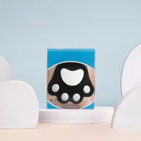 Perie pentru Masajul Scalpului, Perie pentru Sampon, Labuță de Pisică, Dimensiune 7x8 cm, Curatarea si Mentinerea Curata a Parului, Negru [2]