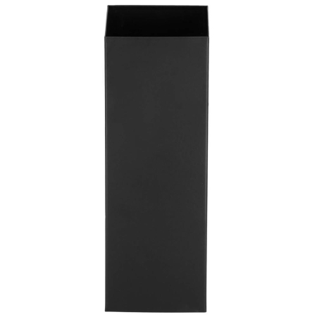 Perie WC cu rezervor detasabil si capac, din metal si bambus, 40 cm, negru [7]