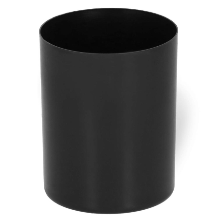 Perie WC cu rezervor detasabil si capac, din metal si bambus, 40 cm, negru [6]