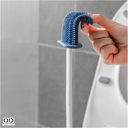 Perie de WC Perie Toaleta Perie pentru vasul de Toaleta Perie curatat WC Perie din silicon pentru WC Perie curatat wc din silicon Perie pentru WC Perie pentru Curatenie baie [17]