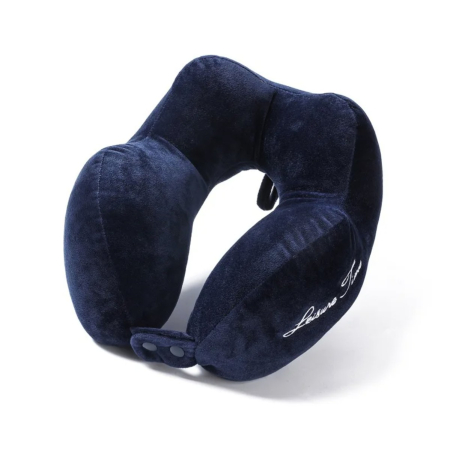 Perna de Calatorie, , Pentru Gat, din Bumbac, cu 4 Cocoase, Ajustabila, Albastru [1]