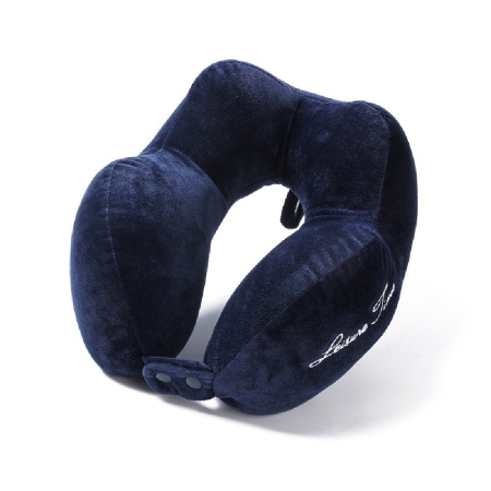 Perna de Calatorie, , Pentru Gat, din Bumbac, cu 4 Cocoase, Ajustabila, Albastru [3]