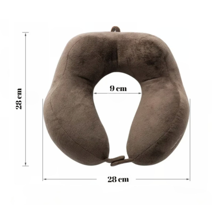 Perna de Calatorie, , Pentru Gat, din Bumbac, cu 4 Cocoase, Ajustabila, Maro [1]