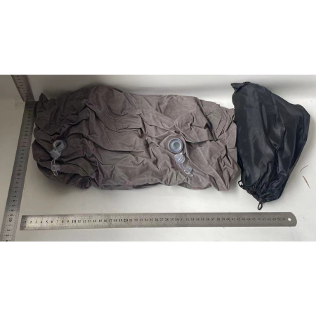 Perna Gonflabila Multifunctionala, , pentru Picioare, Cap, 3 Straturi, Inaltime Reglabila, 17.8 x 25.4 x 42.9 cm, Gri Inchis [1]