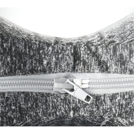 Perna Ortopedica pentru Picioare, , Multifunctionala, Confortabilă, in Forma de Inima, Spuma cu Memorie, Curea Anti-cadere, 25x23x13 cm, Gri [5]