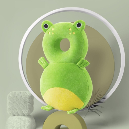 Perna tip Rucsac pentru Protectia Capului, , Tetiera tip Broscuta, pentru Bebelusi, 33x6x19 cm, 180 g, Verde [7]