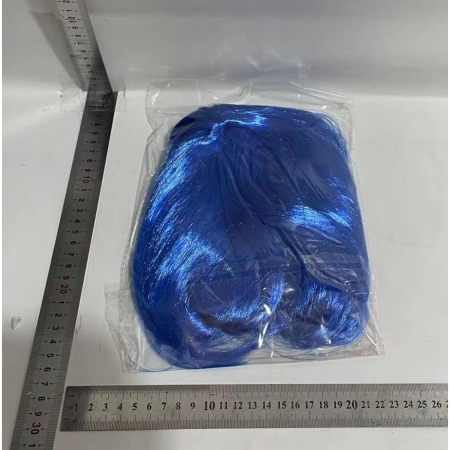 Peruca Cosplay, , Tunsoare Bob cu Breton, pentru Carnaval, Halloween, Petreceri Tematice, din PET, Marime Universala, Albastru [1]