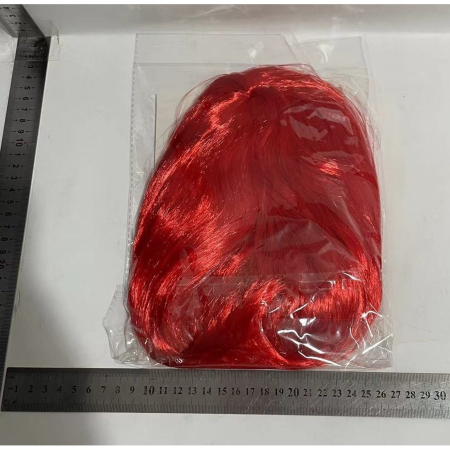 Peruca Cosplay, , Tunsoare Bob cu Breton, pentru Carnaval, Halloween, Petreceri Tematice, din PET, Marime Universala, Rosu [3]