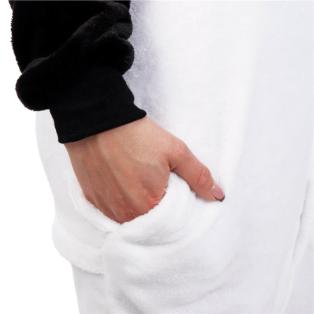 Pijama tip salopeta pentru adulti, model Panda, marime S [8]