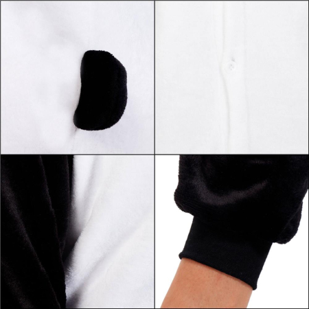 Pijama tip salopeta pentru adulti, model Panda, marime M [22]