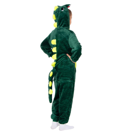 Pijama tip salopeta pentru copii, model Dragon, marime 110-120cm [21]