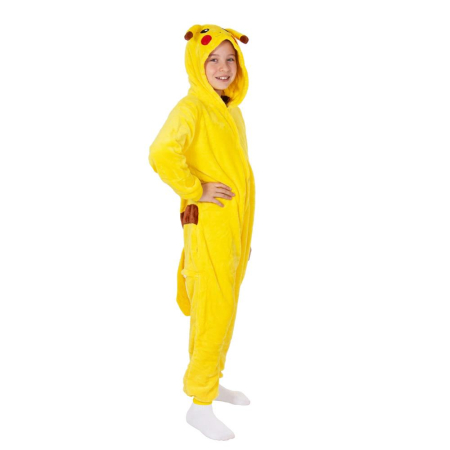 Pijama tip salopeta pentru copii, model Pikachu, marime 120-130 cm [28]