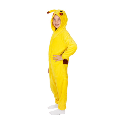 Pijama tip salopeta pentru copii, model Pikachu, marime 120-130 cm [27]