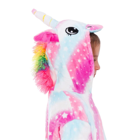 Pijama tip salopeta pentru copii, model unicorn, marime 130-140cm [3]
