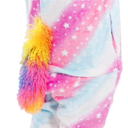 Pijama tip salopeta pentru copii, model unicorn, marime 130-140cm [5]