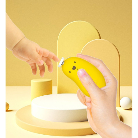 Pila Electrica, , pentru Bebelusi si Adulti, din ABS, Incarcare USB, 6 Accesorii, cu Lumina Led, 8.8 x 4.9 cm, Galben [3]