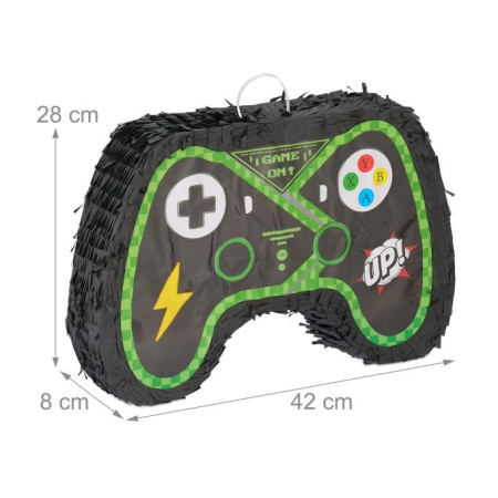 Pinata Controler Gamepad pentru Petrecere, , din Hartie si Carton, Pinata pentru Petreceri, 42 x 28 x 8 cm, Negru [4]