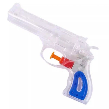 Pistol cu Apa, , pentru Copii, din Plastic, 16 x 5 x 2 cm, Transparent/Albastru [5]