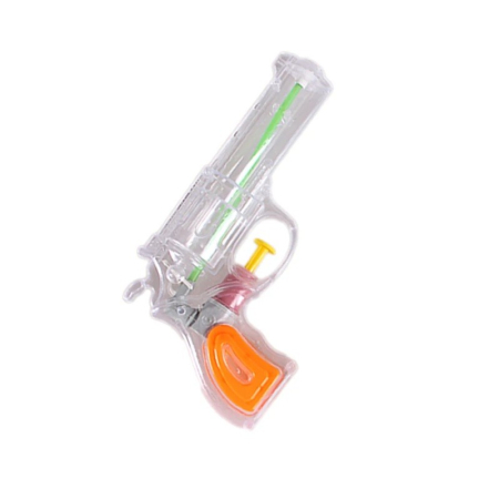 Pistoale cu apa - Pistol cu Apa, , pentru Copii, din Plastic, 16 x 5 x 2 cm, Transparent/Portocaliu