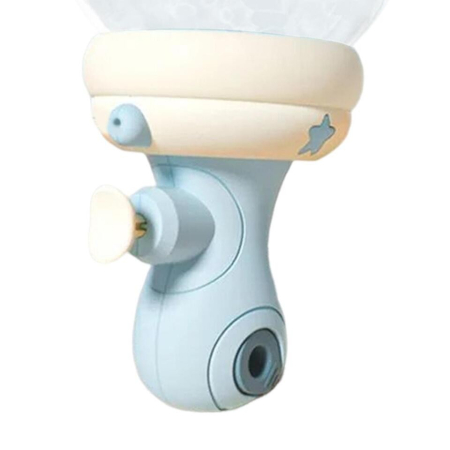 Pistol cu Apa pentru Copii, , Multifunctional, Capacitate 300 mL, Model Hipopotam, 9x9x17cm, Plastic, Albastru [5]