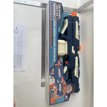 Pistol cu Apa pentru Copii, Rezervor 600ml, , 14ani+, cu baterie 1200mAh, Electric Burst, Albastru/Alb, 1000ML [9]