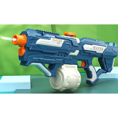 Pistol cu Apa pentru Copii, Rezervor 600ml, , 14ani+, cu baterie 1200mAh, Electric Burst, Albastru/Alb, 1000ML [1]