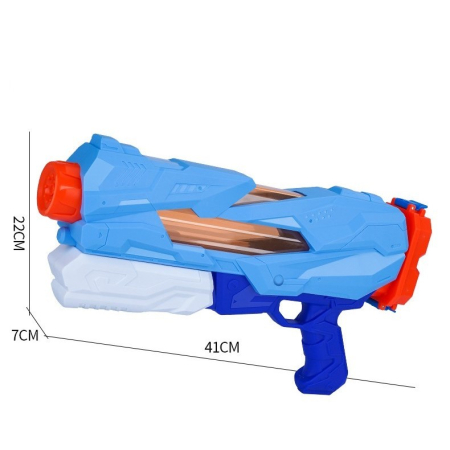 Pistol cu Apa pentru Copii, Rezervor, Pentru Piscina/Plaja, , 6ani+, 5 duze, Quick Fill, Albastru, 800ML [1]