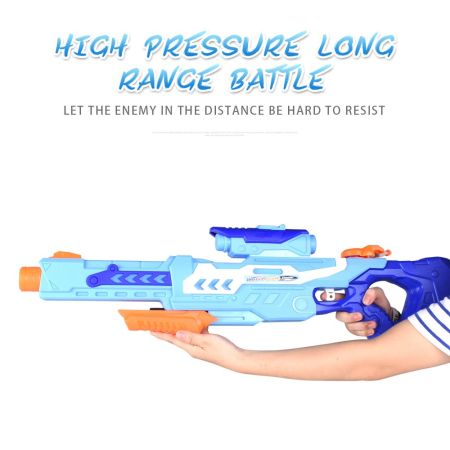 Pistol cu Apa pentru Copii, Rezervor, Pentru Piscina/Plaja, , 6ani+, Albastru, 1200ML [5]