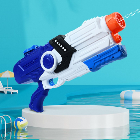 Pistol cu Apa pentru Copii, Rezervor, Pentru Piscina/Plaja, , 6ani+, Albastru/Multicolor, 2000ML [3]