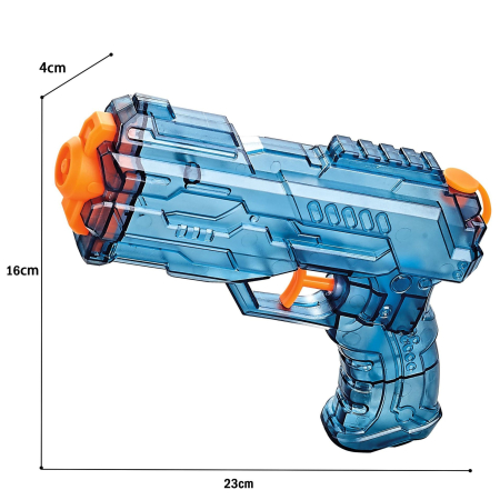 Jucarii interactive - Pistol cu Apa, , Pistol cu Apa pentru Copii, Manual, din Plastic, 23 x 16 x 4 cm, rezervor 250 ml, Albastru