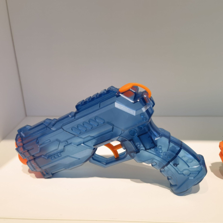 Pistol cu Apa, , Pistol cu Apa pentru Copii, Manual, din Plastic, 23 x 16 x 4 cm, rezervor 250 ml, Albastru [2]