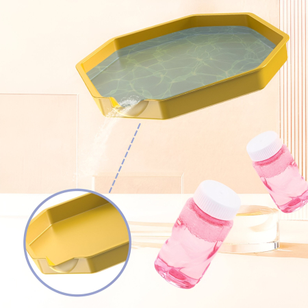 Pistol pentru Baloane de Sapun, , 69 de Gauri, Lumini Colorate, Tavita, Lichid, Baterie de Li, Cablu de Incarcare, 24cm x 14cm x 24cm, Mov [4]