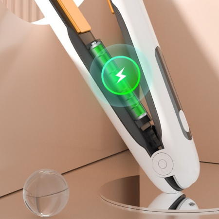 Placa de Par fara Fir, , Adaptor Tip C, 4 Trepte de Temperatura, Tensiune 5V, Capacitate Baterie 5000 mAh, Indreptat, Ondulat, 23.5x3.3x4.5 cm, Alb [7]