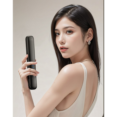 Placa de Par fara Fir, , Adaptor Tip C, Tensiune 5V, Capacitate Baterie 3000 mAh, Indreptat, Ondulat, 4 Trepte de Temperatura, 21.8 x 3.1 x 3.4.1 cm, Negru [9]