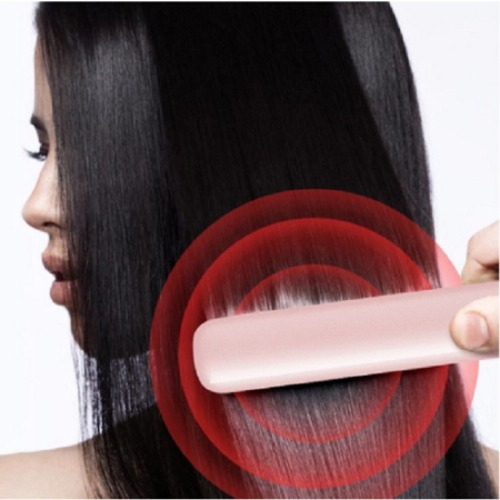 Placa de Par fara Fir, , Adaptor Tip C, Tensiune 5V, Capacitate Baterie 3000 mAh, Indreptat, Ondulat, 4 Trepte de Temperatura, 21.8 x 3.1 x 3.4.1 cm, Roz [5]