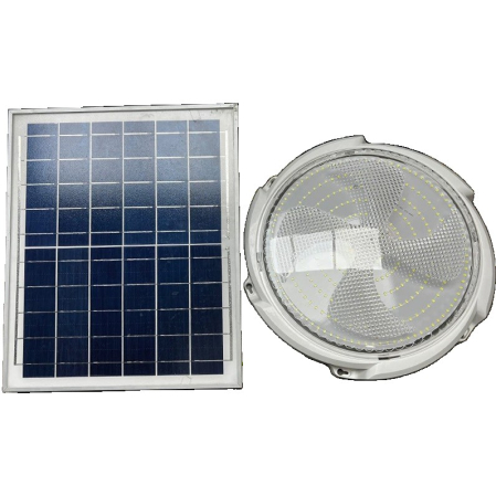 Plafoniera solara , 200 W, diametru 320 MM, cu telecomanda, Lungime prelungitor: 4.6 m, alb rece [5]