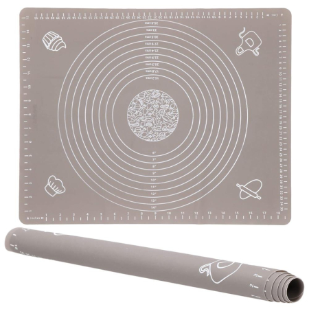 Plansa din silicon alimentar de framantat aluat, rezistenta la temperaturi ridicate, 50x40cm, gri [1]