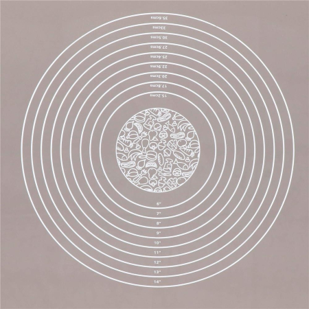Plansa din silicon alimentar de framantat aluat, rezistenta la temperaturi ridicate, 50x40cm, gri [10]