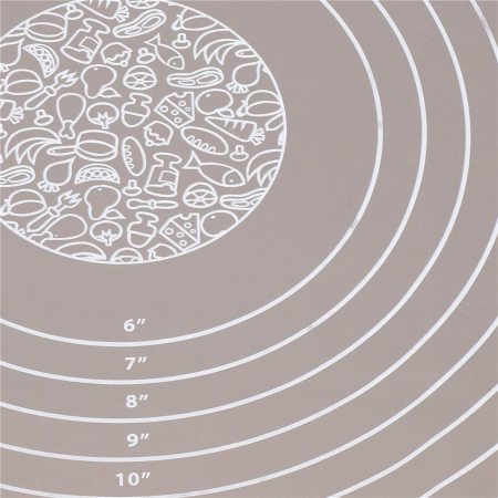 Plansa din silicon alimentar de framantat aluat, rezistenta la temperaturi ridicate, 50x40cm, gri [12]