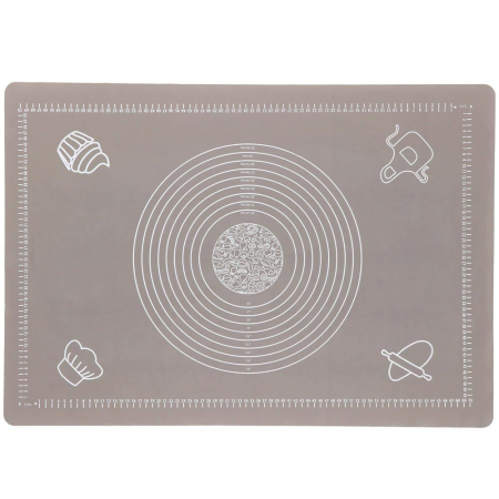Casă - Plansa din silicon alimentar de framantat aluat, rezistenta la temperaturi ridicate, 65x45cm, gri