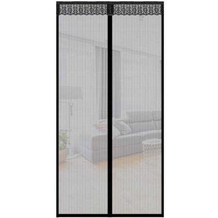 Plasa anti-insecte, cu inchidere magnetica, latime 100cm, inaltime 210cm, negru [7]