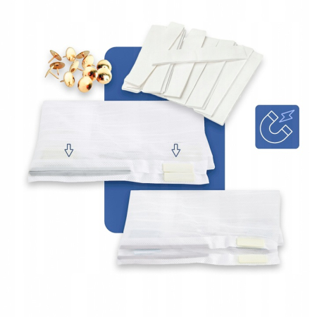 Plasa anti-insecte, cu inchidere magnetica, latime 80-100cm, inaltime 210-220cm, gri [3]