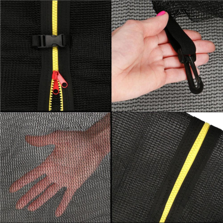 Plasa de siguranta si protectie pentru trambuline, 305 cm, inaltime 180 cm, cu 6 stalpi exteriori [3]