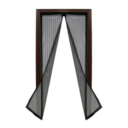Plasa cu Magnet pentru Fereastra impotriva Tantarilor, Mustelor si a Insectelor Zburatoare, 120 x 120cm, Negru [3]