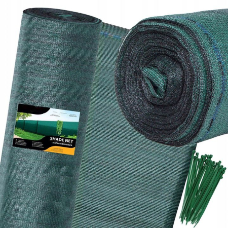 Plasa umbrire si intimitate pentru gard, 1.7m latime, 25m lungime, 140g densitate, verde [4]