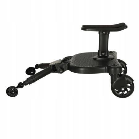 Platforma pentru carucior 55x33x36 cm, cu sezut pentru al doilea copil, montaj rapid, compatibilitate universala, neagra [8]