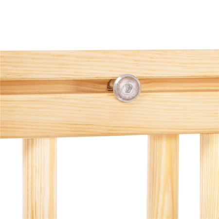 Poarta de siguranta Safety Gate pentru scari, ajustabila 72-122 cm, din lemn, maro [7]