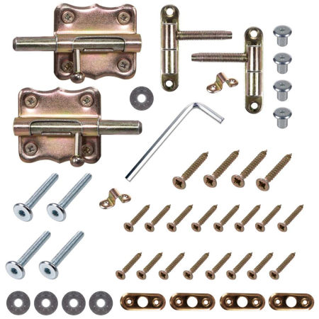Poarta de siguranta Safety Gate pentru scari, ajustabila 72-122 cm, din lemn, maro [5]
