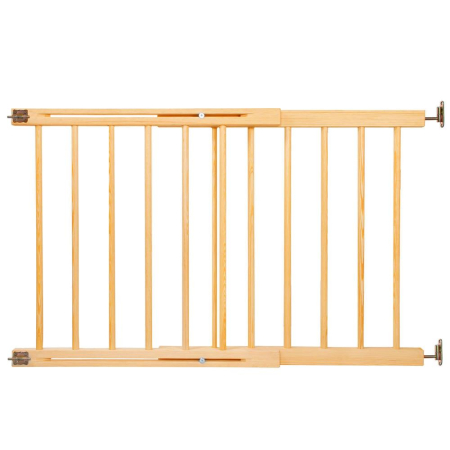 SISTEME SIGURANTA COPII - Poarta de siguranta Safety Gate pentru scari, ajustabila 72-122 cm, din lemn, maro